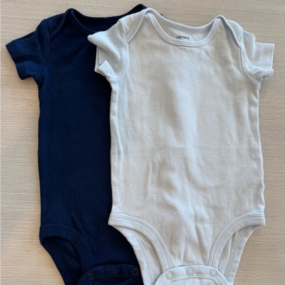 Carter's Other - Carter's Classic Navy and Light Blue Bodysuits